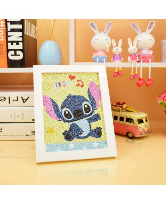DIY Diamond Painting for Kids Full Drill Painting by Number Kits Arts Crafts Shimmer and Shine Sparkle Mosaics Sticker for Ho...