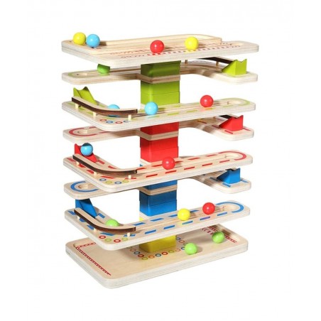 Wooden Ball Ramp Racer with 4 Mini Balls Montessori Toys Great Gift $59.76 Early Development & Activity Toys