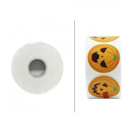 Halloweens Pumpkins Stickers Roll 1 000 Pieces 8 Fces Stickers for Jack O Lantern Trick or Treat Indoor Art Crafts Scrapbooki...
