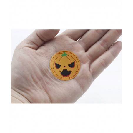 Halloweens Pumpkins Stickers Roll 1 000 Pieces 8 Fces Stickers for Jack O Lantern Trick or Treat Indoor Art Crafts Scrapbooki...