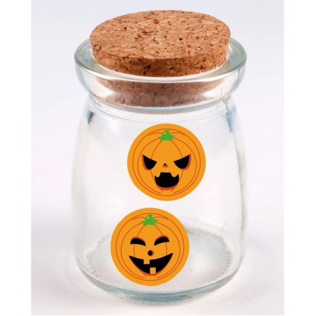 Halloweens Pumpkins Stickers Roll 1 000 Pieces 8 Fces Stickers for Jack O Lantern Trick or Treat Indoor Art Crafts Scrapbooki...