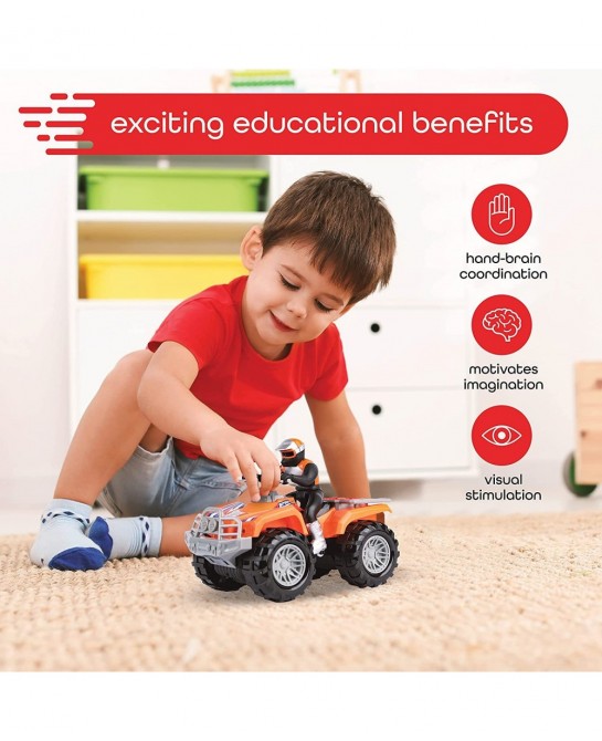 Motorized ATV Vehicle with Lights & Sounds Battery Powered Toy Quad Bike Monster Trucks for Boys and Girls Ages 3+ $44.71 Kid...