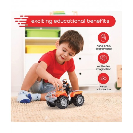 Motorized ATV Vehicle with Lights & Sounds Battery Powered Toy Quad Bike Monster Trucks for Boys and Girls Ages 3+ $44.71 Kid...