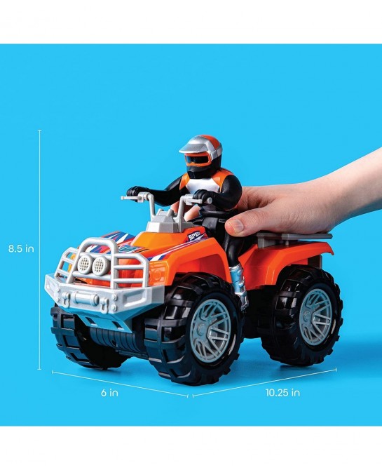Motorized ATV Vehicle with Lights & Sounds Battery Powered Toy Quad Bike Monster Trucks for Boys and Girls Ages 3+ $44.71 Kid...