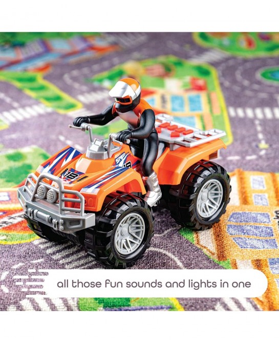 Motorized ATV Vehicle with Lights & Sounds Battery Powered Toy Quad Bike Monster Trucks for Boys and Girls Ages 3+ $44.71 Kid...