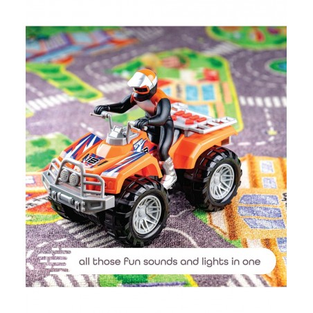 Motorized ATV Vehicle with Lights & Sounds Battery Powered Toy Quad Bike Monster Trucks for Boys and Girls Ages 3+ $44.71 Kid...