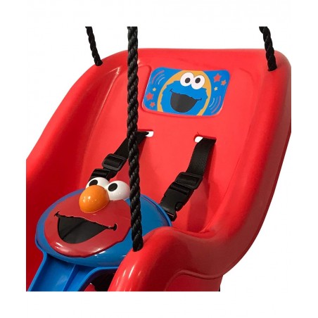 Sesame Street Elmo Toddler Swing Inspire Outdoor Play Encourage Imaginative Fun! Durable High Back Bucket Swing Seats Toddler...