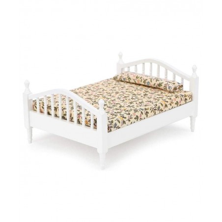 1:12 Scale Dollhouse Furniture Wooden Miniature Mini Bed Model Accessory Lovely Miniature Accessory Kids Pretend Toy Creative...