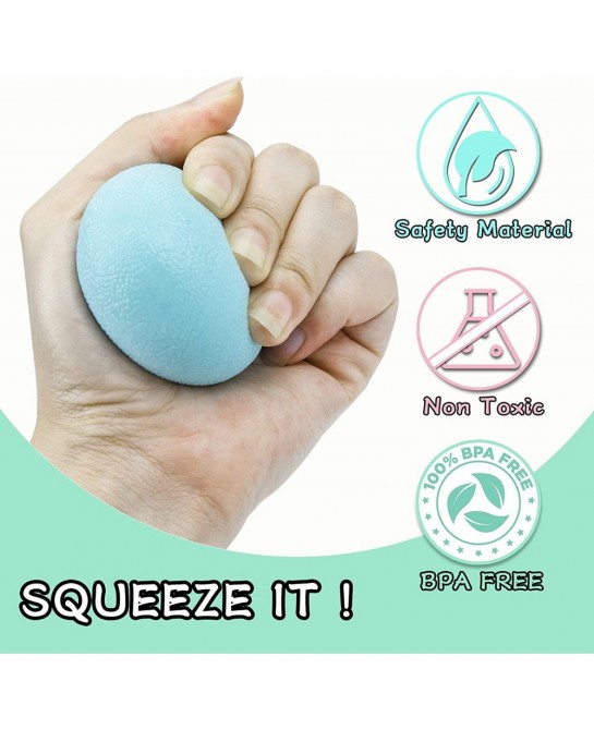 Squish Stress Ball Fidget Toy 4 Pack Macaron Cute Stress Balls for Kids and Adults Relieve Stress Anxiety Hand Exercise Senso...