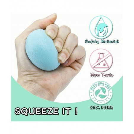 Squish Stress Ball Fidget Toy 4 Pack Macaron Cute Stress Balls for Kids and Adults Relieve Stress Anxiety Hand Exercise Senso...