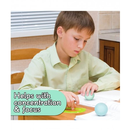 Squish Stress Ball Fidget Toy 4 Pack Macaron Cute Stress Balls for Kids and Adults Relieve Stress Anxiety Hand Exercise Senso...