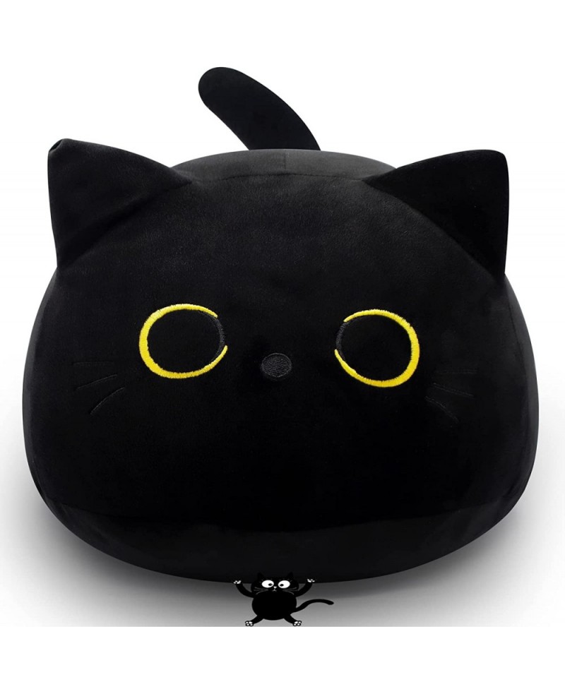 Black Cat Plush Pillow Toy - Black Cat Stuffed Animal Pillow - 16Inch Cute Black Cat Plushie Pillow - Big Soft Cat Stuffed Do...