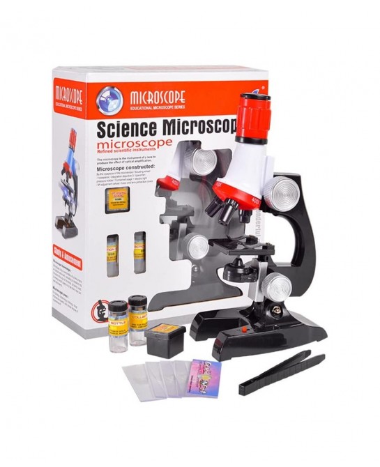 N//A Children's 1200X Adjustable Focus Microscope Black $41.50 Children's Optics
