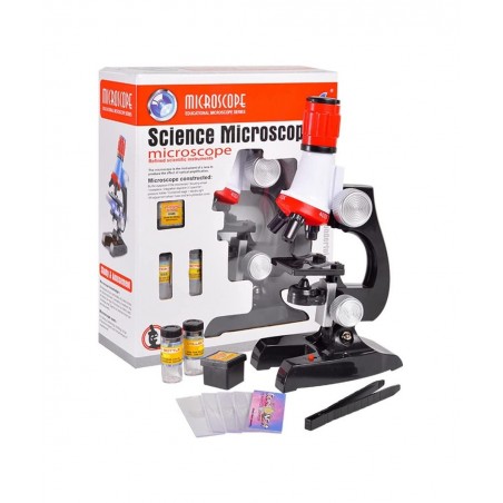 N//A Children's 1200X Adjustable Focus Microscope Black $41.50 Children's Optics