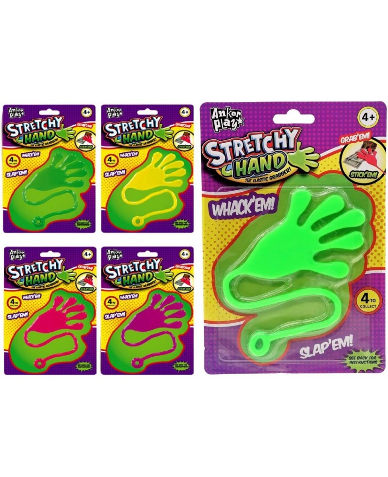 Jumbo Giant Sticky Hand for Kids Stretchy Snap Toys (Pack of 4). Great Sticky Hands Party Favors Birthday Toy Supplies Pinata...