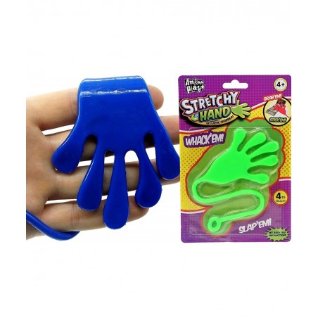 Jumbo Giant Sticky Hand for Kids Stretchy Snap Toys (Pack of 4). Great Sticky Hands Party Favors Birthday Toy Supplies Pinata...