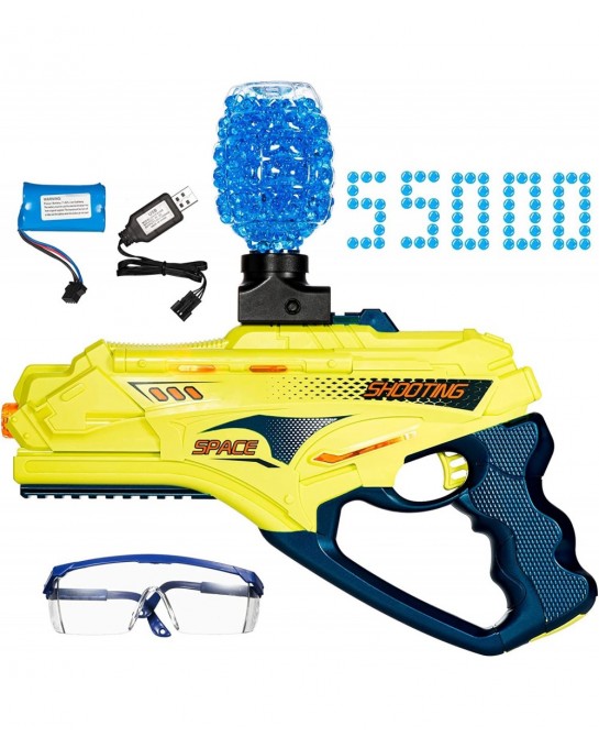 Gel Ball Blaster Gun Electric Splatter Ball Blaster Gel Gun Toy Pistol Splat Gun Automatic with 550000 Water Beads Outdoor Ga...