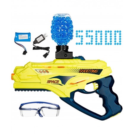 Gel Ball Blaster Gun Electric Splatter Ball Blaster Gel Gun Toy Pistol Splat Gun Automatic with 550000 Water Beads Outdoor Ga...