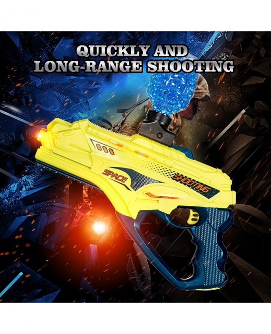 Gel Ball Blaster Gun Electric Splatter Ball Blaster Gel Gun Toy Pistol Splat Gun Automatic with 550000 Water Beads Outdoor Ga...
