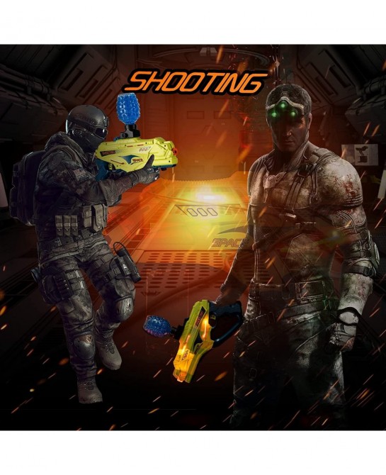 Gel Ball Blaster Gun Electric Splatter Ball Blaster Gel Gun Toy Pistol Splat Gun Automatic with 550000 Water Beads Outdoor Ga...