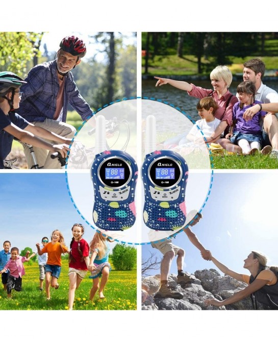 Walkie Talkies for Kids Rechargeable with Li-ion Battey Long Range Kids Walkie Talkies 2 Pack Toys Walkie Talkie for Girls Bo...