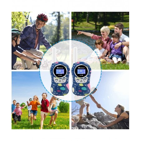 Walkie Talkies for Kids Rechargeable with Li-ion Battey Long Range Kids Walkie Talkies 2 Pack Toys Walkie Talkie for Girls Bo...