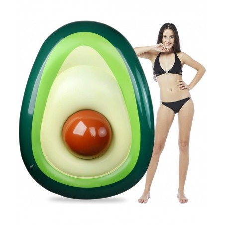 Pool Float Giant Inflatable Avocado Pool Floatie with Ball Water Fun Summer Swimming Pool Raft Lounge Beach Floaty Party Toys...