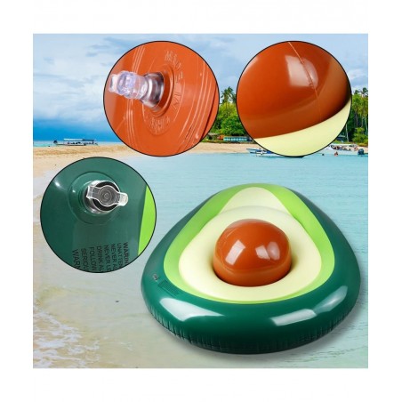 Pool Float Giant Inflatable Avocado Pool Floatie with Ball Water Fun Summer Swimming Pool Raft Lounge Beach Floaty Party Toys...
