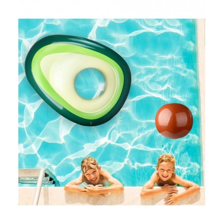 Pool Float Giant Inflatable Avocado Pool Floatie with Ball Water Fun Summer Swimming Pool Raft Lounge Beach Floaty Party Toys...
