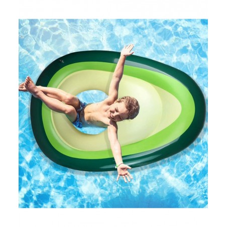 Pool Float Giant Inflatable Avocado Pool Floatie with Ball Water Fun Summer Swimming Pool Raft Lounge Beach Floaty Party Toys...