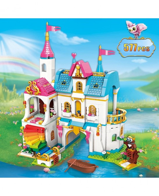 Friends Heartlake Castle Building Blocks Set for Girls Princess Castle Palace Building Bricks Kit Roleplay STEM Toy for Kids ...