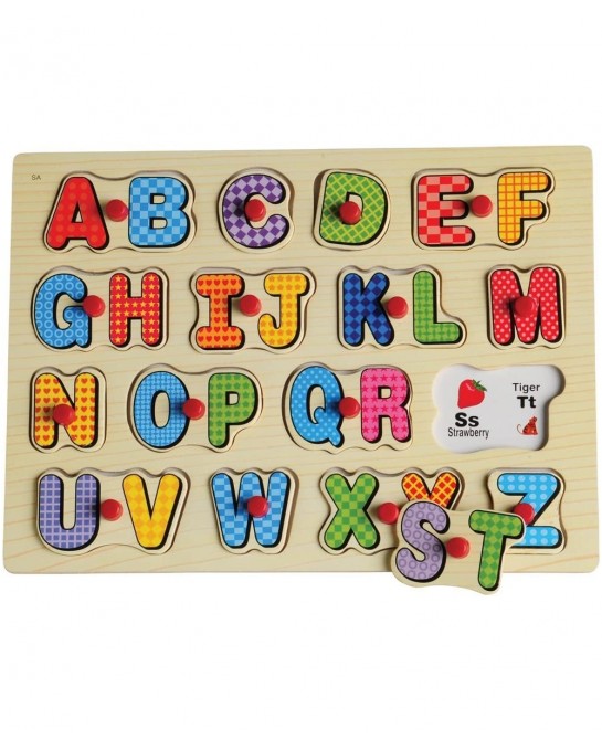 Cp Toys Puzzle Storage Case with 6 Knobbed Wooden Puzzles $81.04 Pegged Puzzles