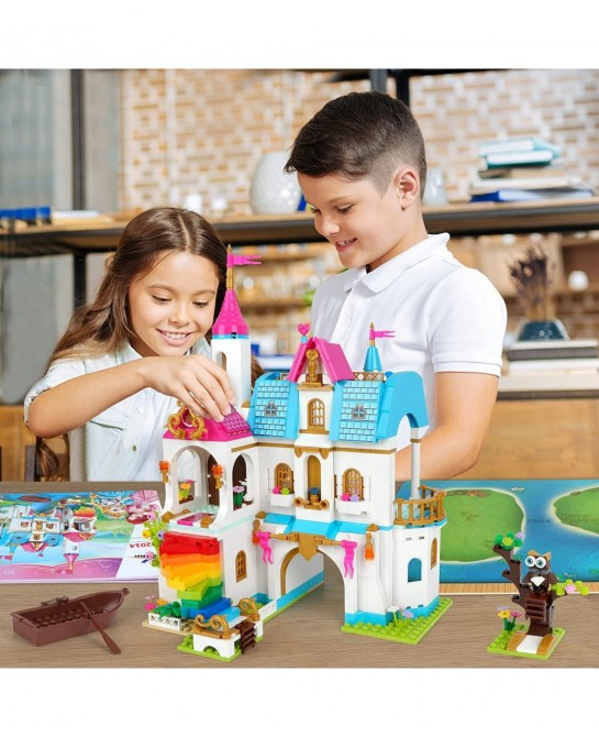Friends Heartlake Castle Building Blocks Set for Girls Princess Castle Palace Building Bricks Kit Roleplay STEM Toy for Kids ...
