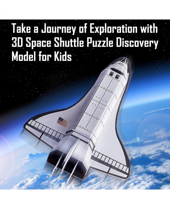 3D Puzzle DIY Model Set - Worlds Greatest Architecture Jigsaw Puzzles Building Kit (Space Shuttle Discovery) $19.43 3-D Puzzles