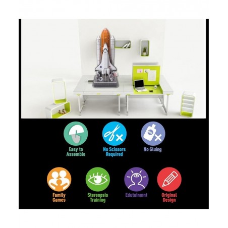 3D Puzzle DIY Model Set - Worlds Greatest Architecture Jigsaw Puzzles Building Kit (Space Shuttle Discovery) $19.43 3-D Puzzles