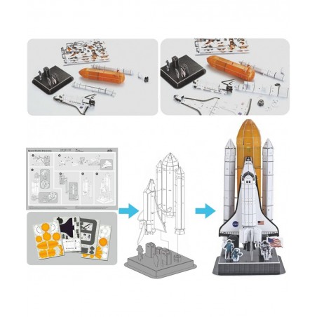3D Puzzle DIY Model Set - Worlds Greatest Architecture Jigsaw Puzzles Building Kit (Space Shuttle Discovery) $19.43 3-D Puzzles