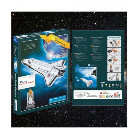3D Puzzle DIY Model Set - Worlds Greatest Architecture Jigsaw Puzzles Building Kit (Space Shuttle Discovery) $19.43 3-D Puzzles