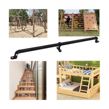 2 Playground Safety Handles Glow-in-The-Dark Non-Slip Handle 38 Inch Swing Set Ladder House Tree House Toy Structure Large Bl...