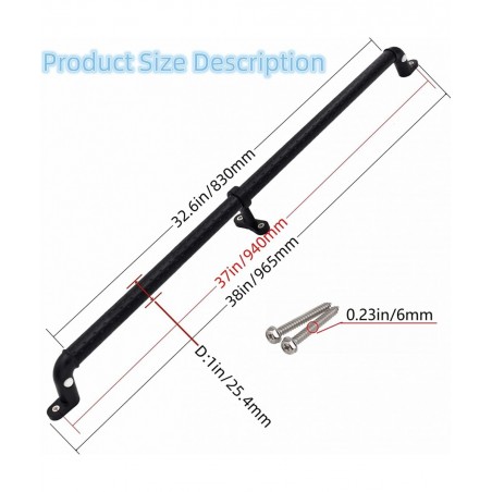 2 Playground Safety Handles Glow-in-The-Dark Non-Slip Handle 38 Inch Swing Set Ladder House Tree House Toy Structure Large Bl...