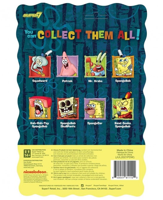 Spongebob Squarepants: Band Geeks Spongebob Reaction Figure Multicolor $33.79 Action Figures