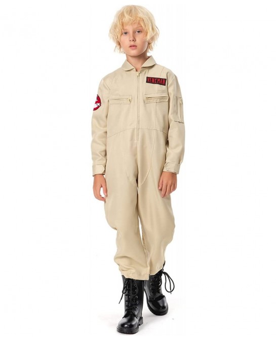 Kids Venkman Costume Ghoul Hunter Cosplay Jumpsuit Outfit $59.37 Kids' Costumes
