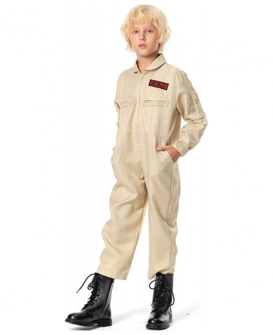 Kids Venkman Costume Ghoul Hunter Cosplay Jumpsuit Outfit $59.37 Kids' Costumes