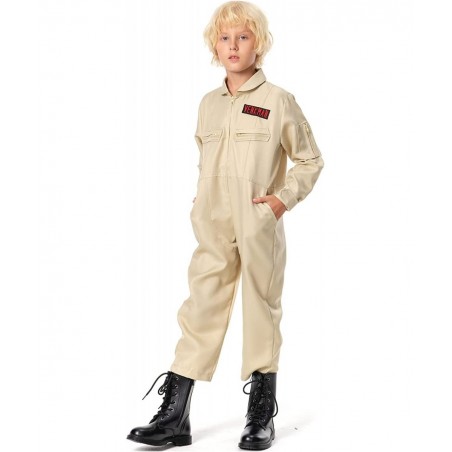 Kids Venkman Costume Ghoul Hunter Cosplay Jumpsuit Outfit $59.37 Kids' Costumes