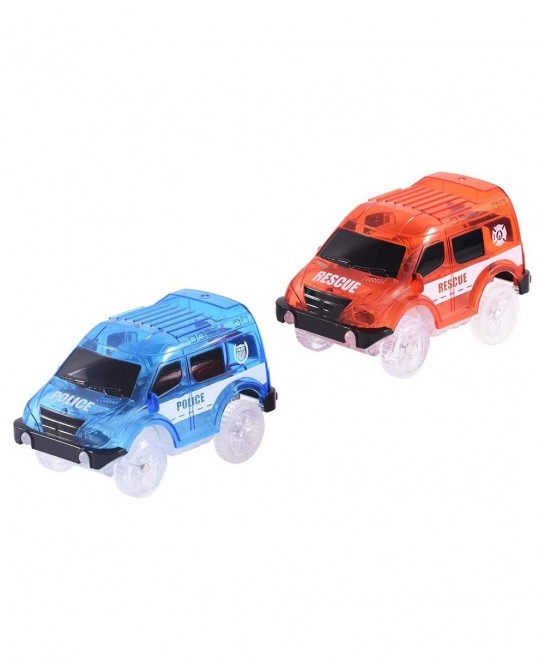 4 Pack Replacement Only Tracks Toy Car with LED Lights Compatible with Tracks Playset(Free Fingerboard) $29.01 Kids' Play Car...