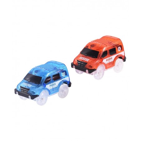 4 Pack Replacement Only Tracks Toy Car with LED Lights Compatible with Tracks Playset(Free Fingerboard) $29.01 Kids' Play Car...