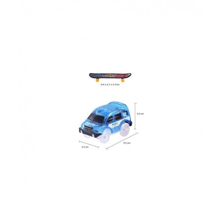 4 Pack Replacement Only Tracks Toy Car with LED Lights Compatible with Tracks Playset(Free Fingerboard) $29.01 Kids' Play Car...