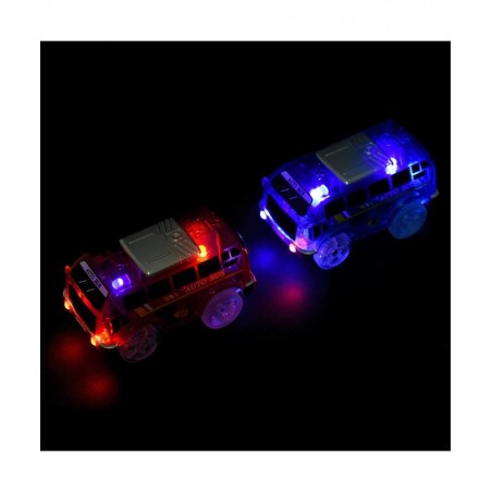 4 Pack Replacement Only Tracks Toy Car with LED Lights Compatible with Tracks Playset(Free Fingerboard) $29.01 Kids' Play Car...