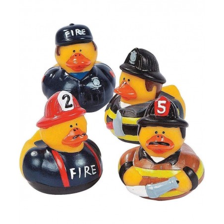 Fireman Rubber Ducks and Coloring Books | 12 Each | Fire Fighter Party Favors $34.16 Kids' Party Favor Sets