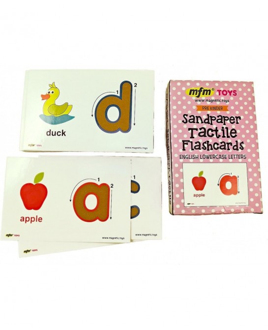 Sandpaper Tactile English Letters Flashcards (Uppercase + Lowercase Combo) Montessori Sandpaper Letters $49.55 Educational Fl...
