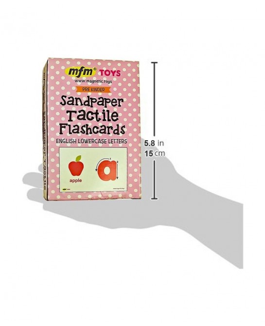 Sandpaper Tactile English Letters Flashcards (Uppercase + Lowercase Combo) Montessori Sandpaper Letters $49.55 Educational Fl...